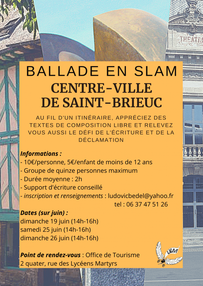 Ballade en slam Centre-Ville de Saint-Brieuc